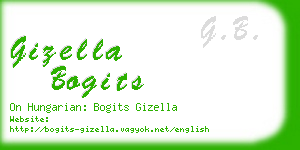 gizella bogits business card